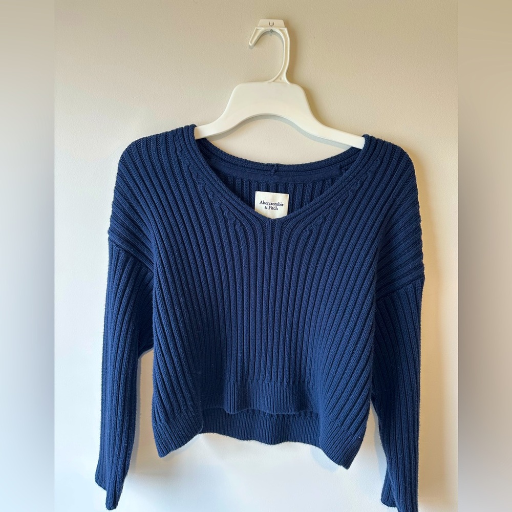 Navy Blue Abercrombie and Fitch Sweater